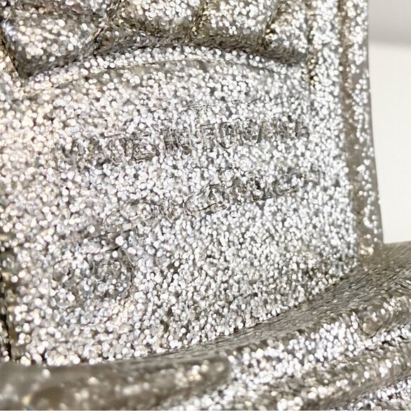 New JW Anderson Chain Glitter Silver Ankle Boots - Picture 7 of 7